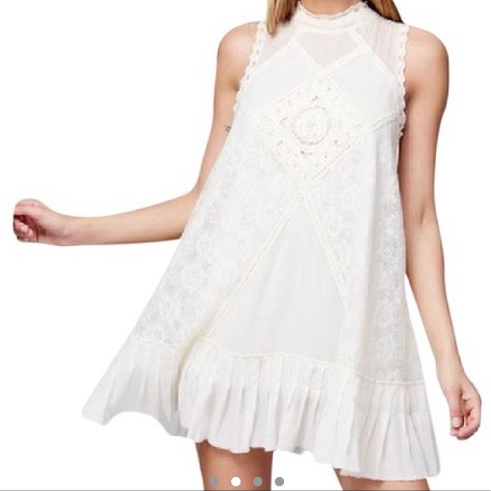 FREE PEOPLE LACE SWING DRESS